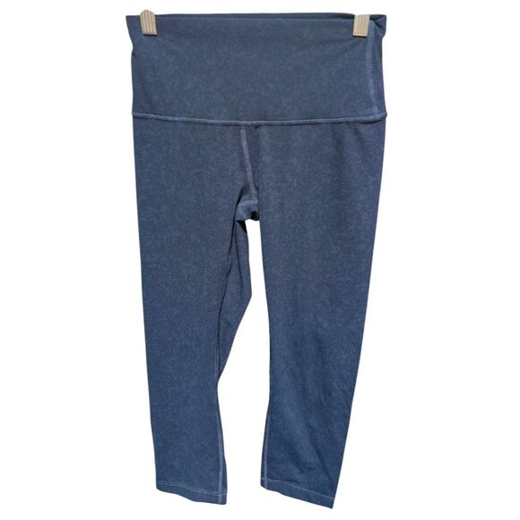 LULULEMON ATHLETICA Wunder Under Crop (Hi-Rise) 'Spray 21" Size 4 - Picture 4 of 7
